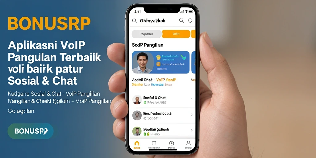 Antarmuka aplikasi BONUSRP yang intuitif untuk VoIP Panggilan.