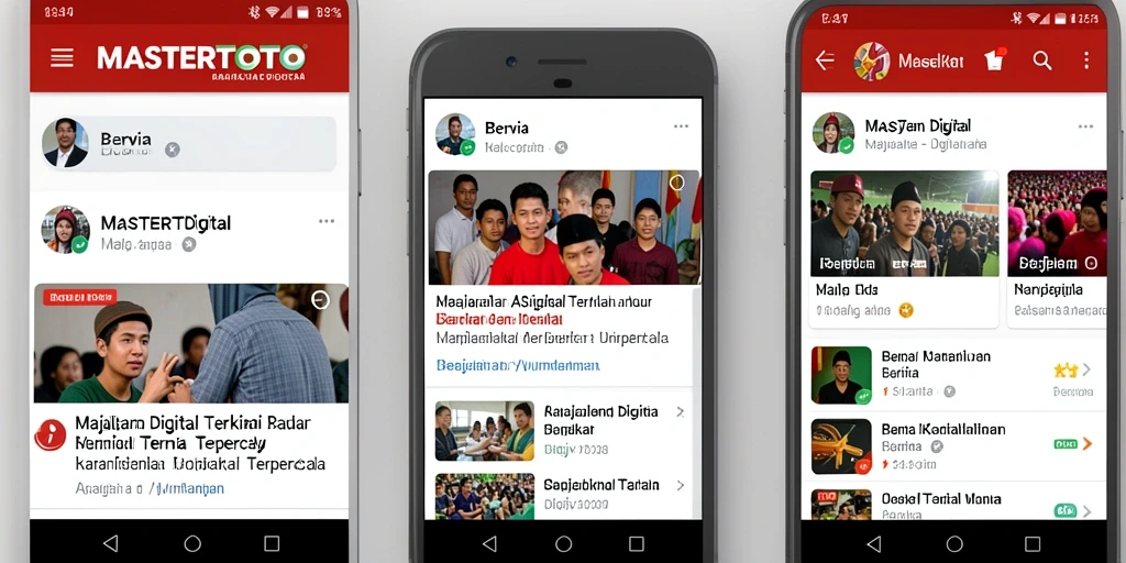 Antarmuka MASTERTOTO menampilkan artikel Majalah Digital dengan rapi dan menarik.